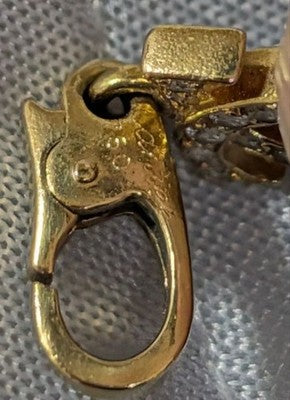 CARTIER 2C DOUBLE C C2 DIAMOND CHARM 18K YELLOW GOLD K18YG AUTHENTIC JP