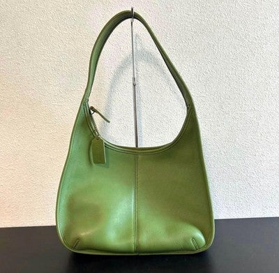 COACH ERGO SHOULDER BAG GREEN LEATHER VINTAGE Y2K HOBO CROSSBODY PURSE
