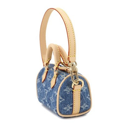 LOUIS VUITTON X TAKASHI MURAKAMI M02535 DENIM CHERRY BAG CHARM MICRO SPEEDY