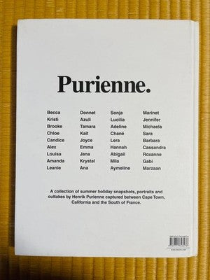 PURIENNE BY HENRIK PURIENNE HARDCOVER PHOTO COLLECTION BOOK 2013 PORTRAIT USED