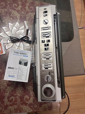 HITACHI TRK-8800RM PERDISCO RADIO CASSETTE RECORDER BOOMBOX SERVICED TESTED