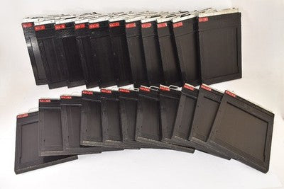 TOYO CUT FILM HOLDER 4X5, SET OF 22 FILMS LARGE FORMAT CAMERAS AS IS