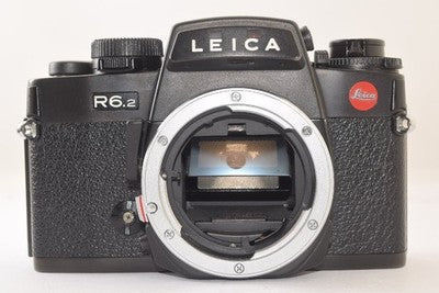 LEICA R6.2 BODY BLACK FILM SLR CAMERA MECHANICAL SHUTTER FOR PARTS NOT WORKING