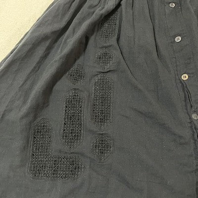 TAO COMME DES GARCONS AD2023 CUT-OUT EMBROIDERY SLEEVELESS DRESS M BLACK TM-B007
