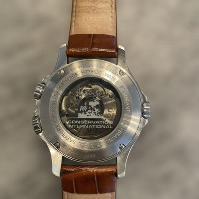 HAMILTON KHAKI CONSERVATION GMT H775650 AUTOMATIC HARRISON FORD RARE MEN'S WATCH