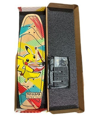 POKEMON WCS 2023 YOKOHAMA PIKACHU SKATEBOARD DECK LIMITED 500 NO COA
