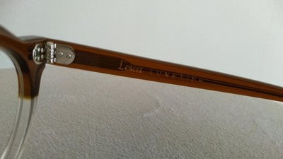 LESCA LUNETIER PICA CROWN PANTO COGNAC CRYSTAL GLASSES SUNGLASSES 44□25-145 EU