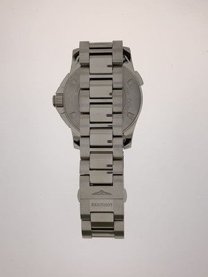 LONGINES CONQUEST JUMPING WATCH L3.701.4 ANALOG STAINLESS STEEL WHITE SILVER