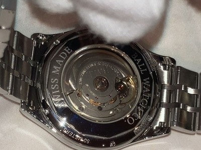 BALL WATCH TRAINMASTER MOON PHASE NM3082D-SJ-SL AUTOMATIC WATCH BOX PAPERS