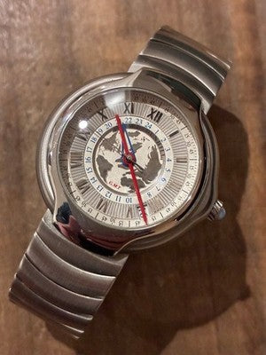 DUNHILL MILLENNIUM GMT LIMITED EDITION 1884 PCS AUTOMATIC MENS WATCH SILVER DIAL