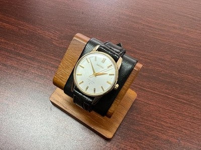 KING SEIKO SECOND MODEL LATE 44-2000 GOLD PLATED HAND-WOUND WATCH 44KS
