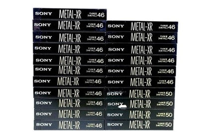 SONY METAL-XR CASSETTE TAPE 21 PACK 46 MINUTE X17 50 MINUTE X4 NEW JP