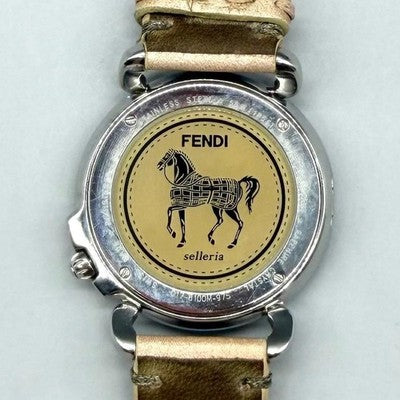 FENDI SELLERIA 8100M QUARTZ WATCH SILVER TONE - BATTERY REPLACED 3/31