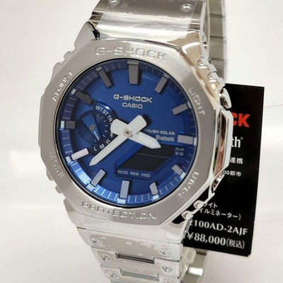 CASIO G-SHOCK GM-B2100AD-2AJF FULL METAL TOUGH SOLAR BLUETOOTH BLUE DIAL