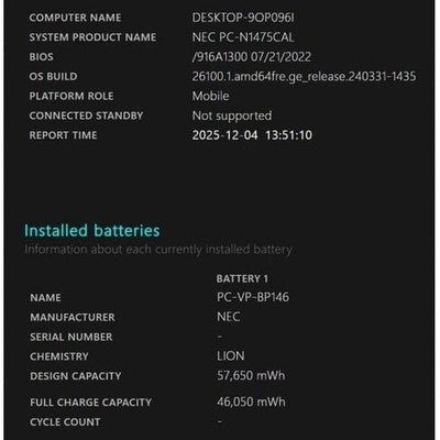 SUPER LIGHT NEC LAVIE N1475CAL I7-1165G7 IRIS XE 16GB SSD 512GB 14.0" FHD WIN 11