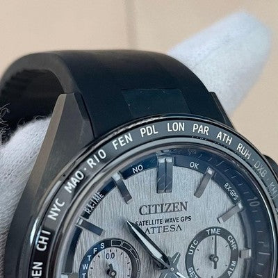 CITIZEN ATTESA CC4055-14H ECO-DRIVE F950 GPS SOLAR TITANIUM MENS WATCH