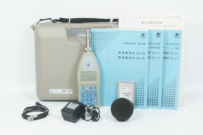 RION NL-21 SOUND LEVEL METER NOISE TESTER W CASE ACCESSORIES JAPAN