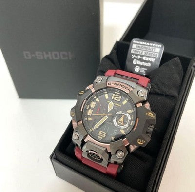 CASIO G-SHOCK MUDMASTER GWG-B1000-1A4JF TOUGH SOLAR DIGITAL ANALOG RED WATCH