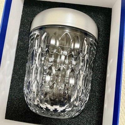 HERMES SAINT LOUIS MINI FOLIA PORTABLE LAMP CRYSTAL SILVER COLOR INTERIOR GIFTS