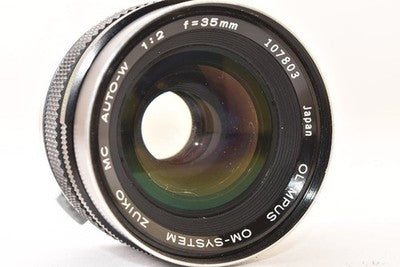 OLYMPUS OM-SYSTEM ZUIKO MC AUTO-W 35MM F2 EARLY MODEL WIDE-ANGLE LENS AS IS