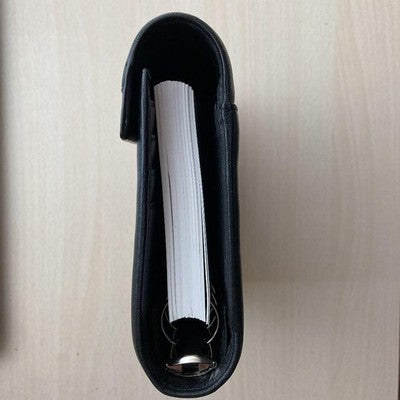 FILOFAX WAVERLEY BIBLE SIZE ORGANIZER, UNUSED, MINOR DENTS ON LEATHER