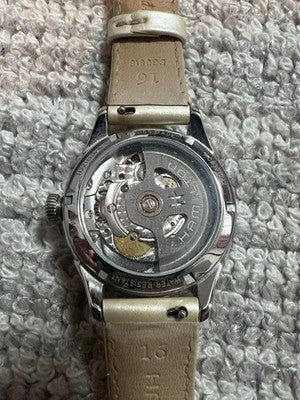 HAMILTON JAZZMASTER OPEN HEART H32115991 MOTHER OF PEARL AUTOMATIC WOMENS WATCH