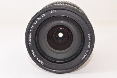 SIGMA 18-200MM F3.5-6.3 DC OS FOR CANON ZOOM LENS FOR PARTS NOT WORKING