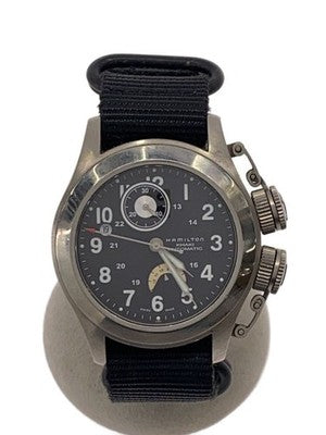 HAMILTON KHAKI NAVY FROGMAN H777160 AUTOMATIC CHRONOGRAPH MOONPHASE TITANIUM