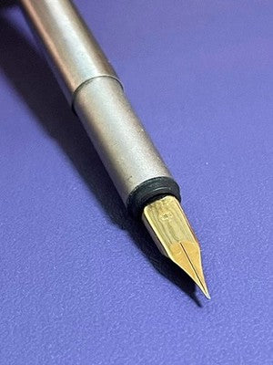 Montblanc Fountain Pen Silver Gold Combination Metal Used From Japan