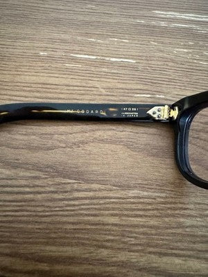 JACQUES MARIE MAGE GODARD SUNGLASSES NOIR BLACK ACETATE LIMITED 500 W/BOX