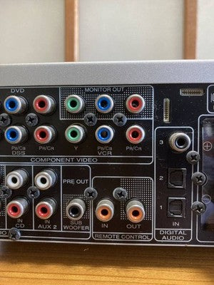 MARANTZ NR1501 AV SURROUND RECEIVER HDMI SILVER FOR PARTS OR NOT WORKING