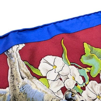 HERMES CARRE 90 KERMIT OLIVER TEXAS WILDLIFE SILK SCARF RARE FRANCE AUTHENTIC