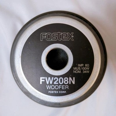 FOSTEX FW208N 20CM WOOFER UNIT USED WORKING CONDITION WITH BOX