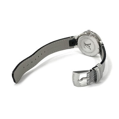 LOUIS VUITTON TAMBOUR MOON DUAL TIME MM QA108Z/QBB128 QUARTZ DIAMOND GMT 35MM
