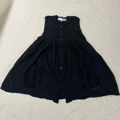 TAO COMME DES GARCONS AD2023 CUT-OUT EMBROIDERY SLEEVELESS DRESS M BLACK TM-B007