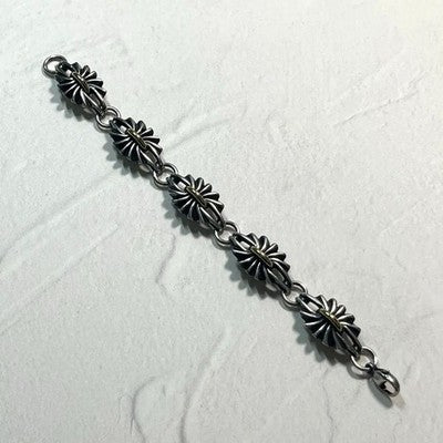 GEORG JENSEN 394 BRACELET AG925 K18 GOLD SILVER COMBI VINTAGE AUTHENTIC RARE