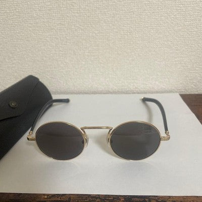 MATSUDA EYEWEAR M3119 ROUND SUNGLASSES METAL FRAME MADE IN JAPAN - W/ CASE