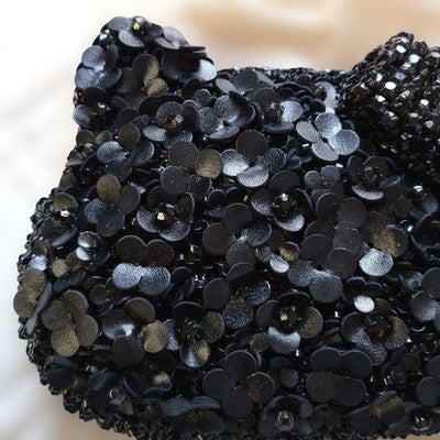 ANTEPRIMA HELLO KITTY WIRE BAG HANDBAG CLUTCH BAG BLACK WITH A CHAIN GIFTS MINT