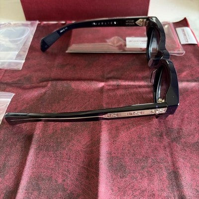 JACQUES MARIE MAGE JULIEN REGAL DARK NAVY SUNGLASSES W/ CASE, CLOTH