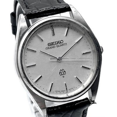 SEIKO GRAND QUARTZ TWIN QUARTZ 9940-8000 MEN'S WATCH 1978 - SILVER STAINLESS