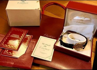 CARTIER MUST VENDOME VERMEIL OPALAN SM LADIES WATCH - BATTERY REPLACED 2023