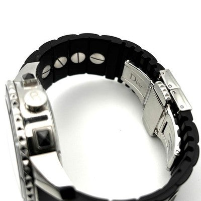 CHRISTIAN DIOR CHRISTAL CD114317 CHRONOGRAPH DATE QUARTZ 38MM BLACK DIAL WATCH