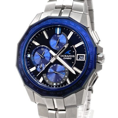 CASIO OCEANUS MANTA S6000 SERIES OCW-S6000-1AJF TOUGH SOLAR RADIO BLACK X BLUE