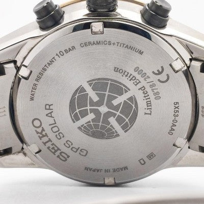 SEIKO ASTRON SBXC007 5X DUAL TIME GPS SOLAR WATCH LIMITED RARE JAPAN