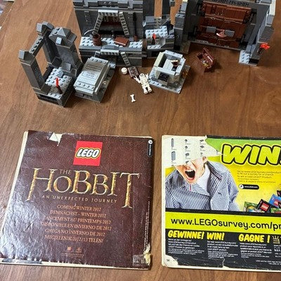 LEGO 9473 LORD OF THE RINGS MORIA MINE SET ONLY NO MINIFIGS W INSTRUCTIONS