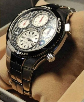 SEIKO KINETIC CHRONO MX7000 9T82 LIMITED EDITION 500 TITANIUM MEN WATCH SATX001
