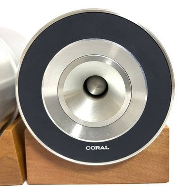 CORAL H-100 8 OHM HORN TWEETER PAIR WITH BASE WORKING & TESTED JP