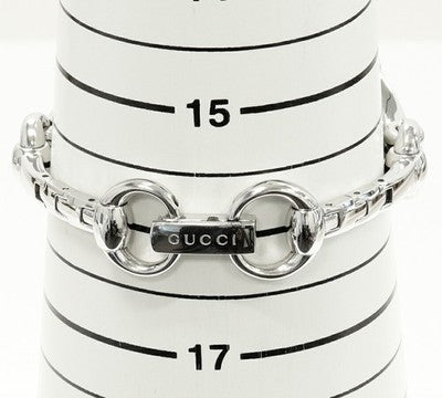 GUCCI SIGNORIA 116.5 12P DIAMOND SILVER QZ LADIES WATCH 2.9CM WRIST 16CM