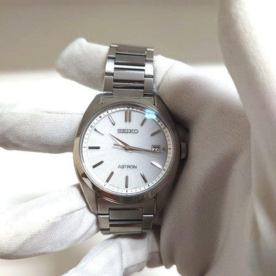 SEIKO ASTRON SBXY029 7B72-0AD0 SOLAR RADIO CONTROLLED TITANIUM WATCH