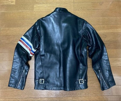 SCHOTT 671H SINGLE RIDER JACKET BLACK SIZE 38 HORSEHIDE EASY RIDER MODEL